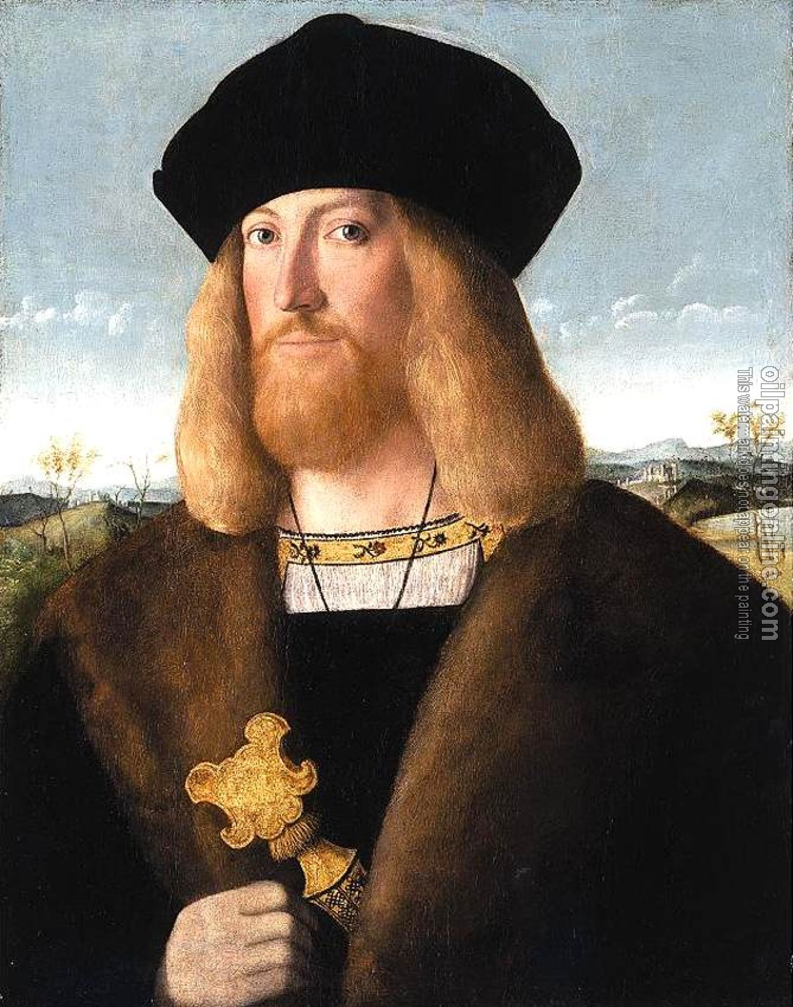 Bartolomeo Veneto - Portrait of a Bearded Gentleman